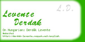 levente derdak business card